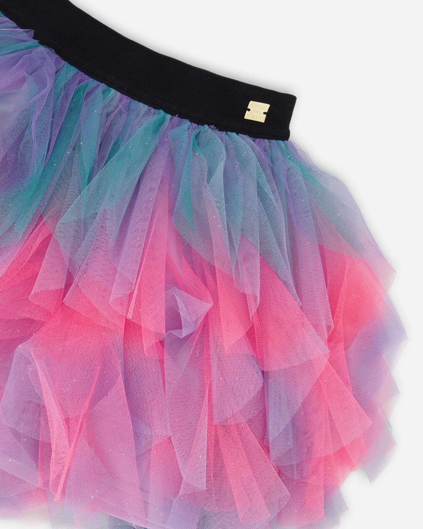 Deux Par Deux - Multi Layer Mesh Skirt - Multicolour