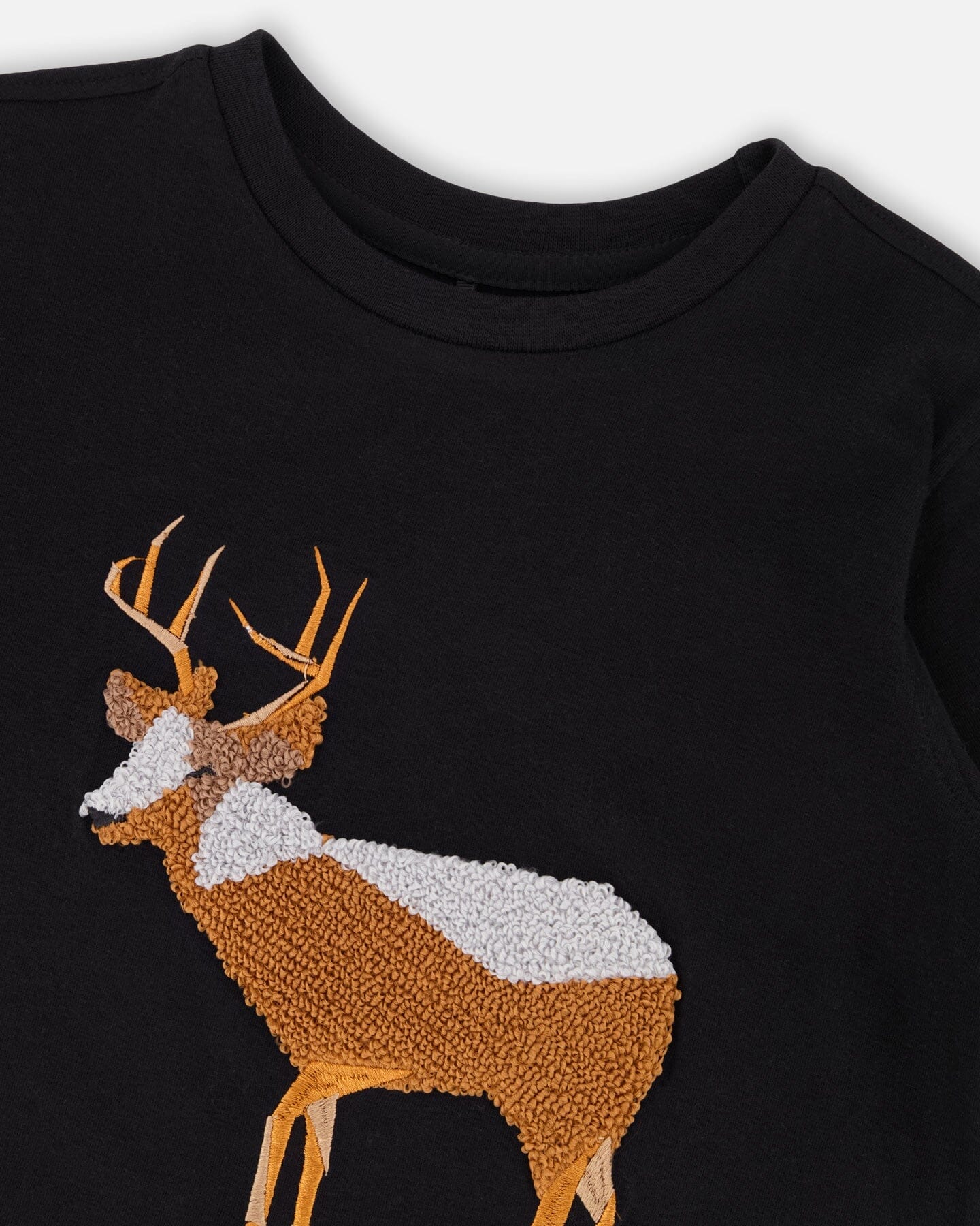 Deux Par Deux - Organic Cotton Long Sleeve Top - Black