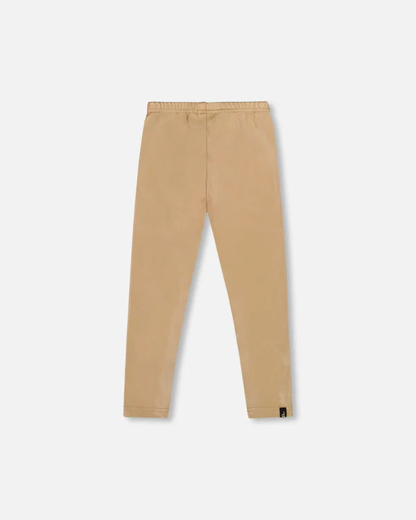 Deux Par Deux - Stretch Shiny Leggings - Gold