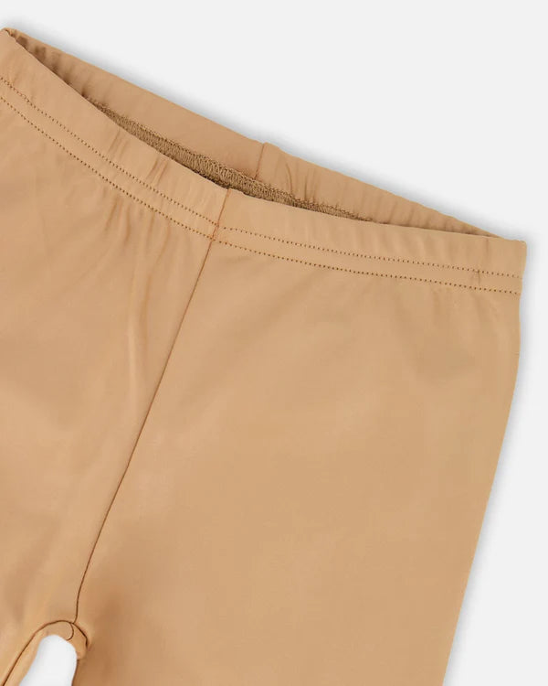 Deux Par Deux - Stretch Shiny Leggings - Gold