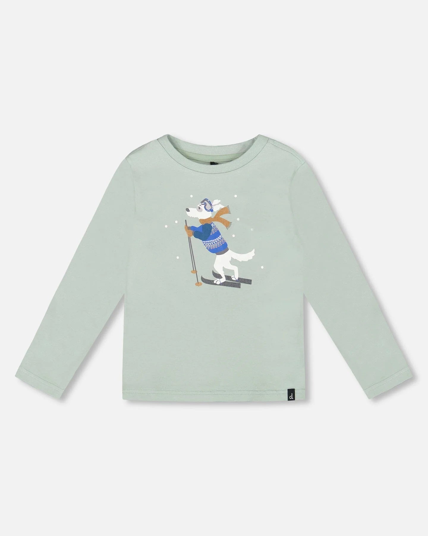 Deux Par Deux - Organic Cotton Long Sleeve Top - Jade