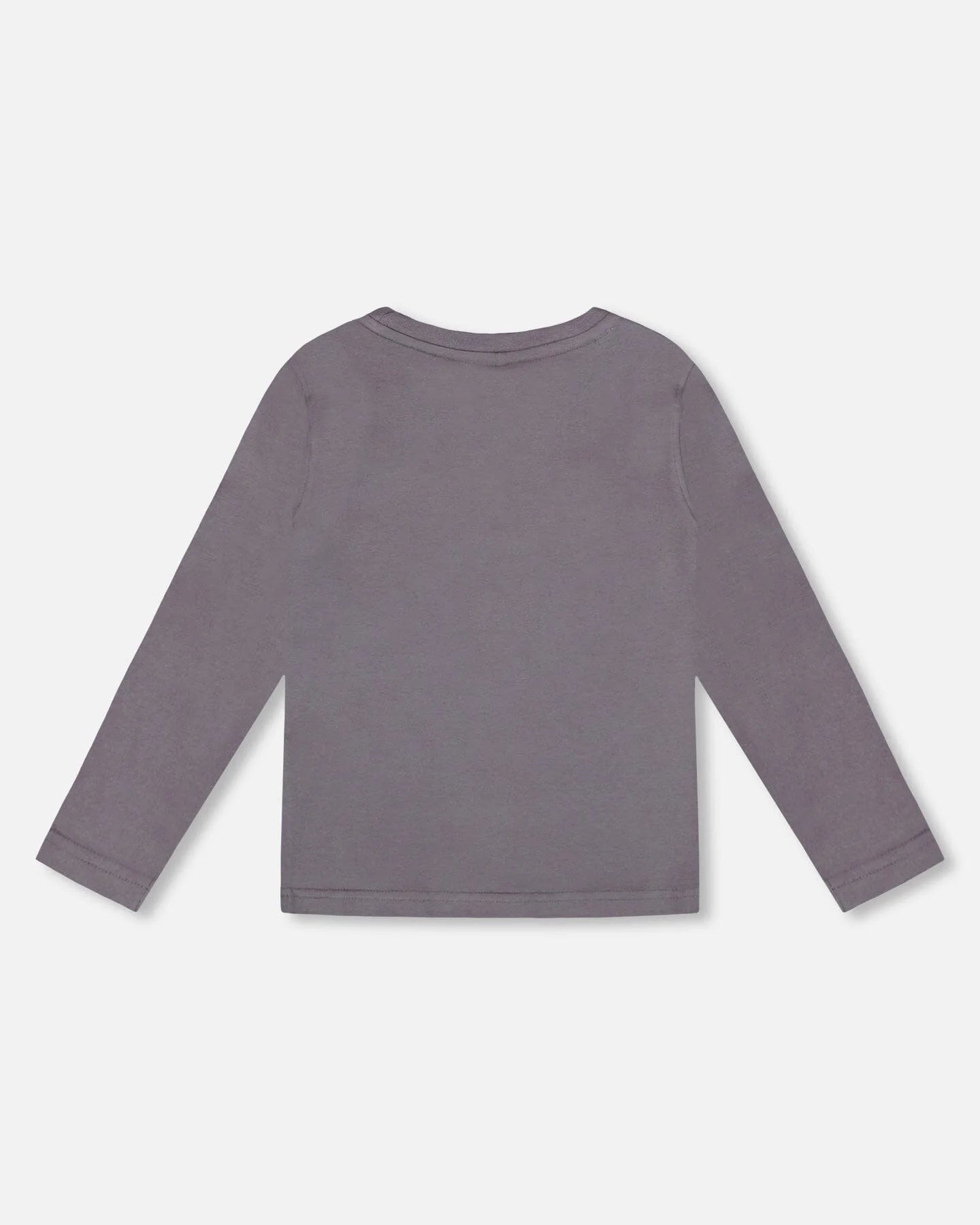 Deux Par Deux - Organic Cotton Long Sleeve Top - Dark Grey