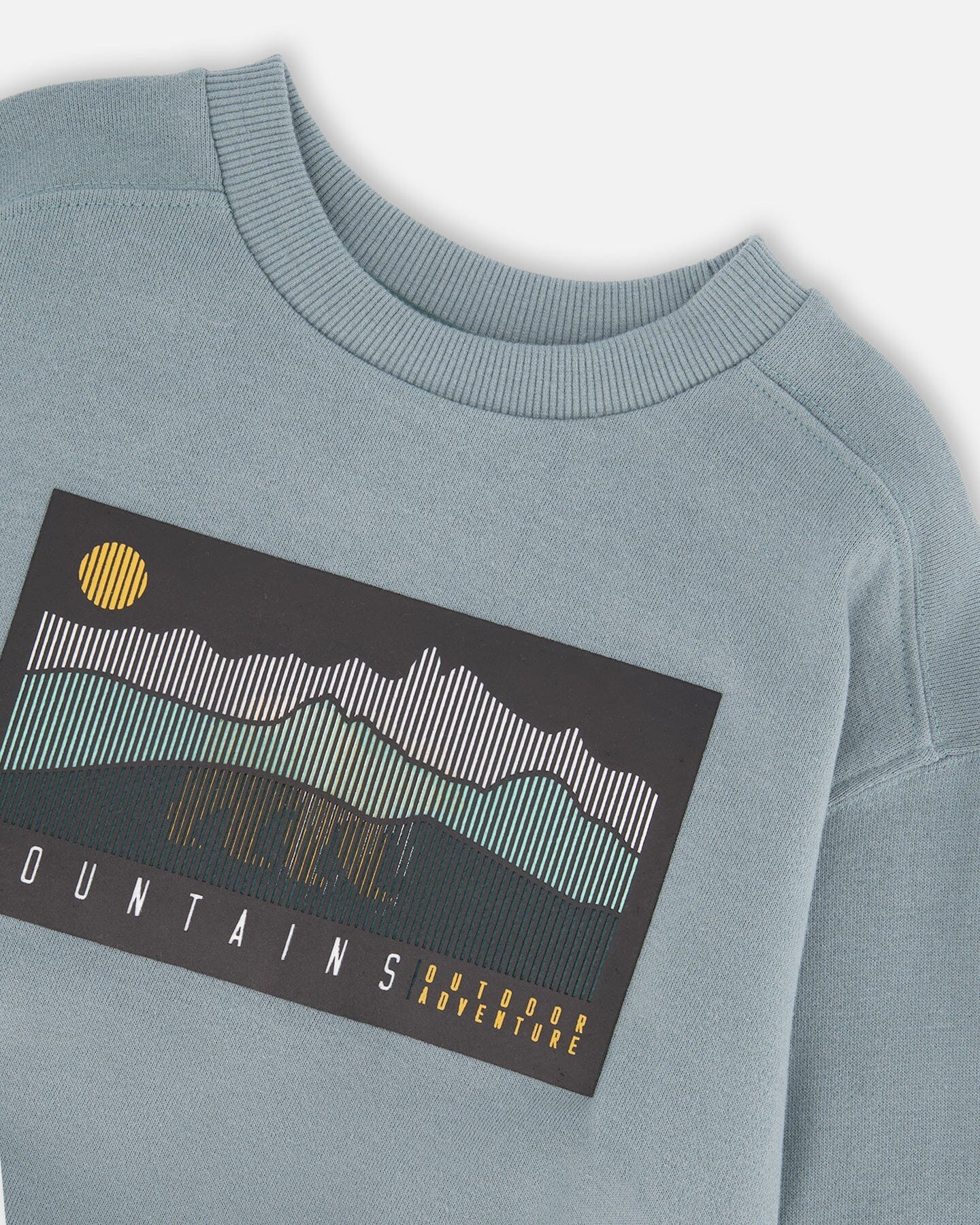 Deux Par Deux - French Terry Sweatshirt - Sage Green