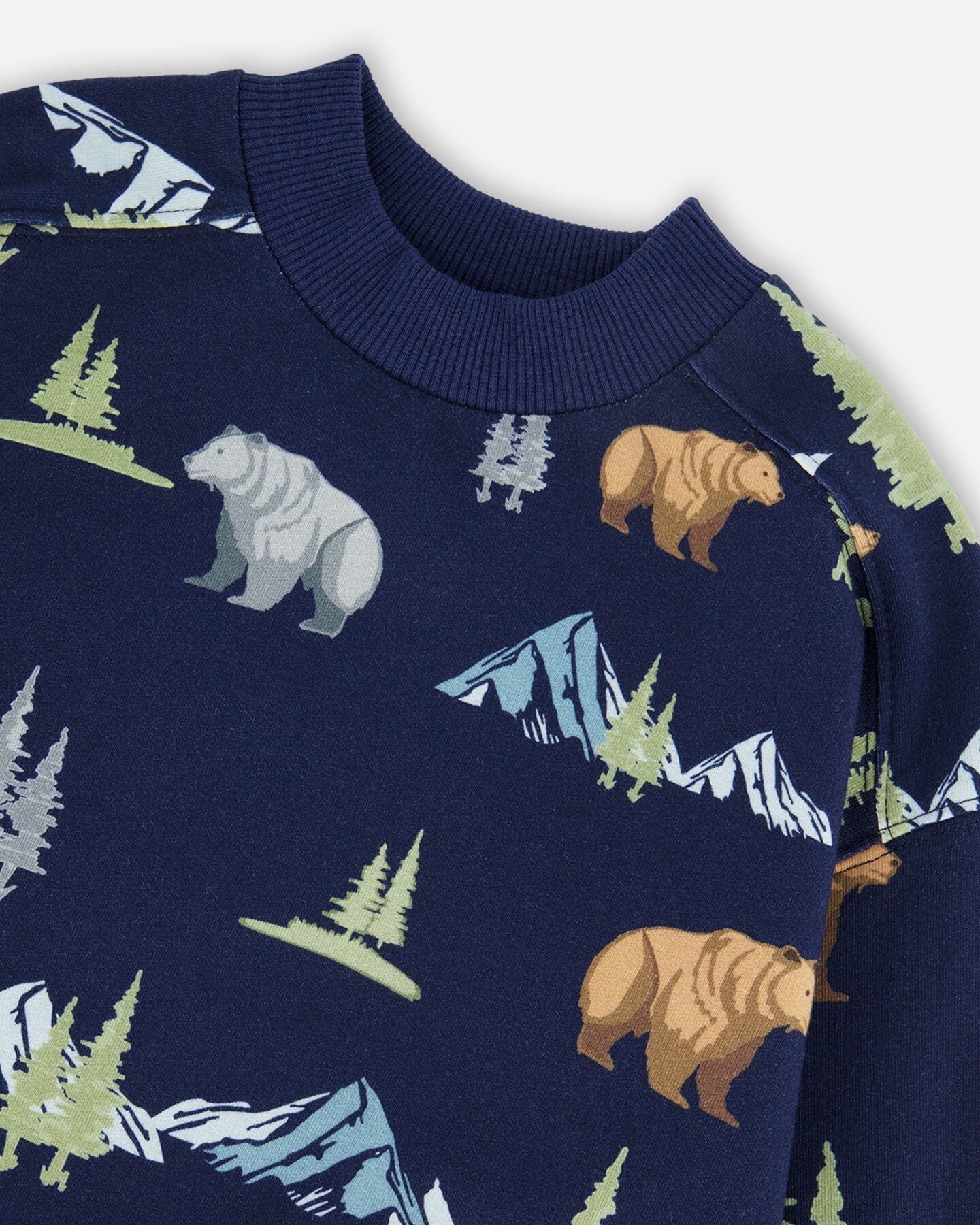 Deux Par Deux - Fleece Sweatshirt - Navy