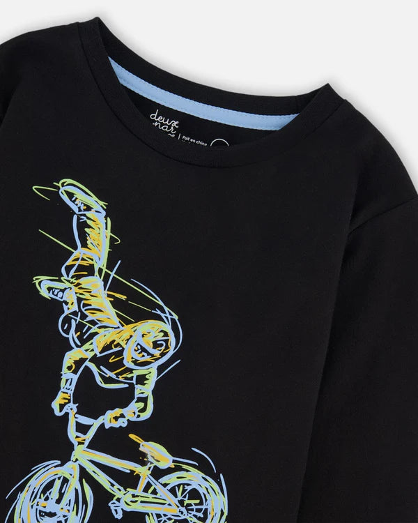 Deux Par Deux - Long Sleeve Tshirt - Black