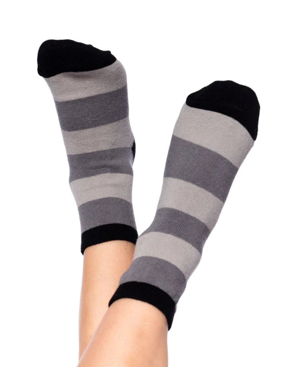Deux Par Deux - 3 pck Knit Socks - Black