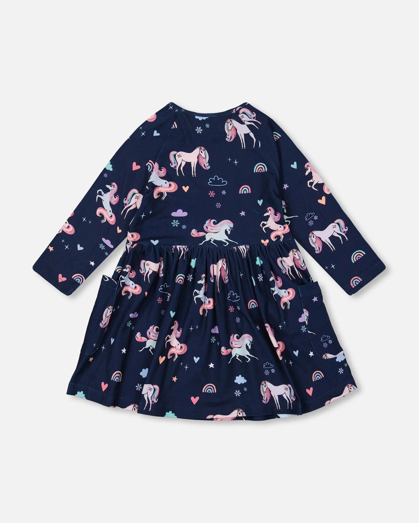 Deux Par Deux - Jersey Dress with Pockets - Navy