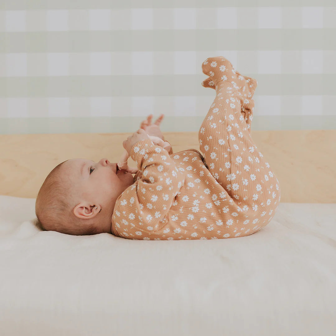 Petit Lem - Organic Cotton Sleeper - Rosy Mango