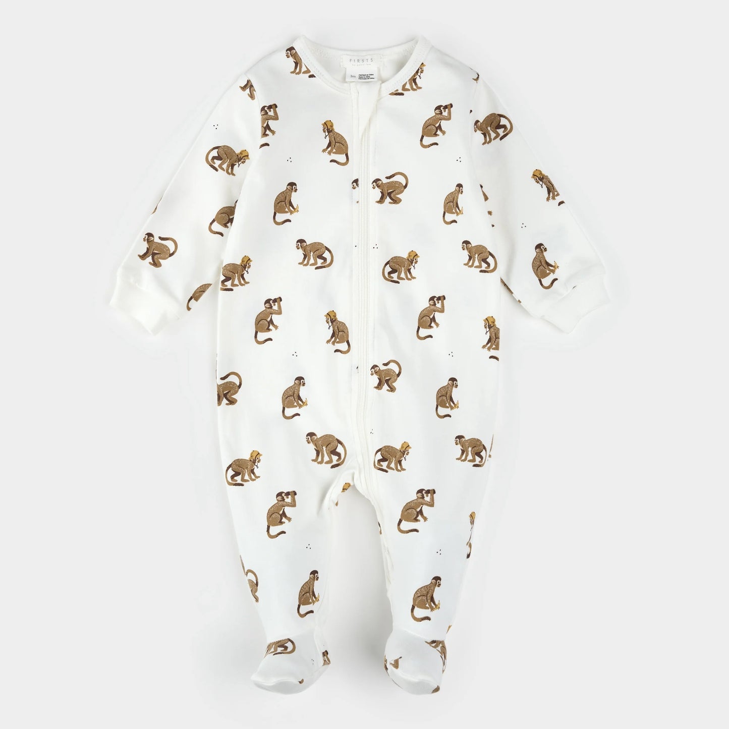 Petit Lem - Organic Cotton Sleeper - Monkey