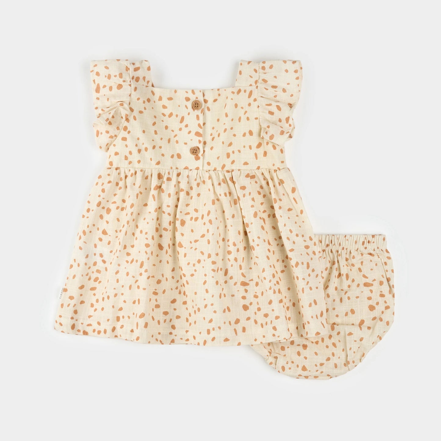 Petit Lem - Cross Hatch Dress Set - Spots Print