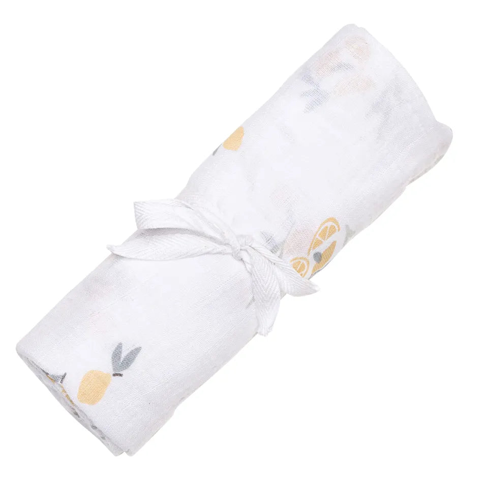 Perlimpinpin - Cotton Muslin Swaddle - Lemon