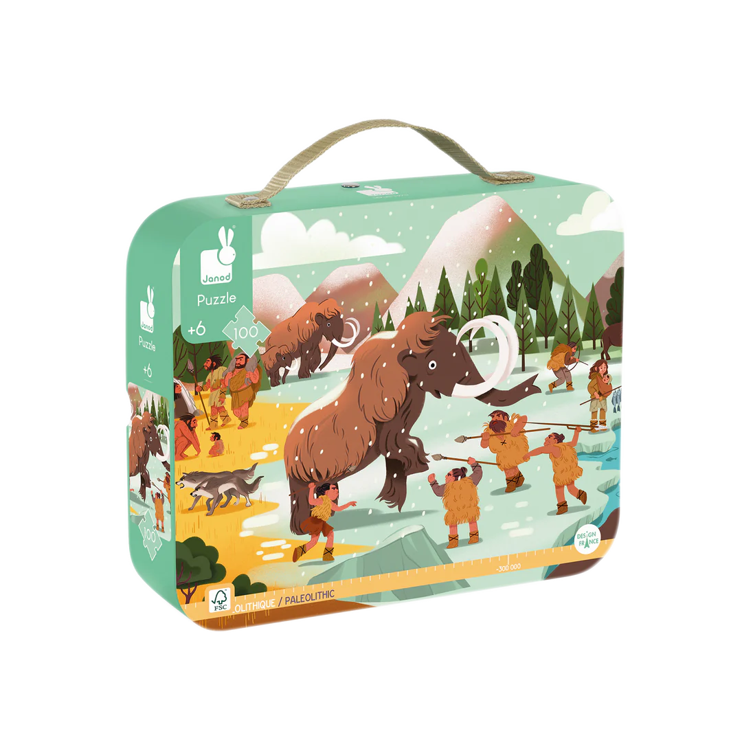 Janod 100 Piece Puzzle - Prehistoric Frieze