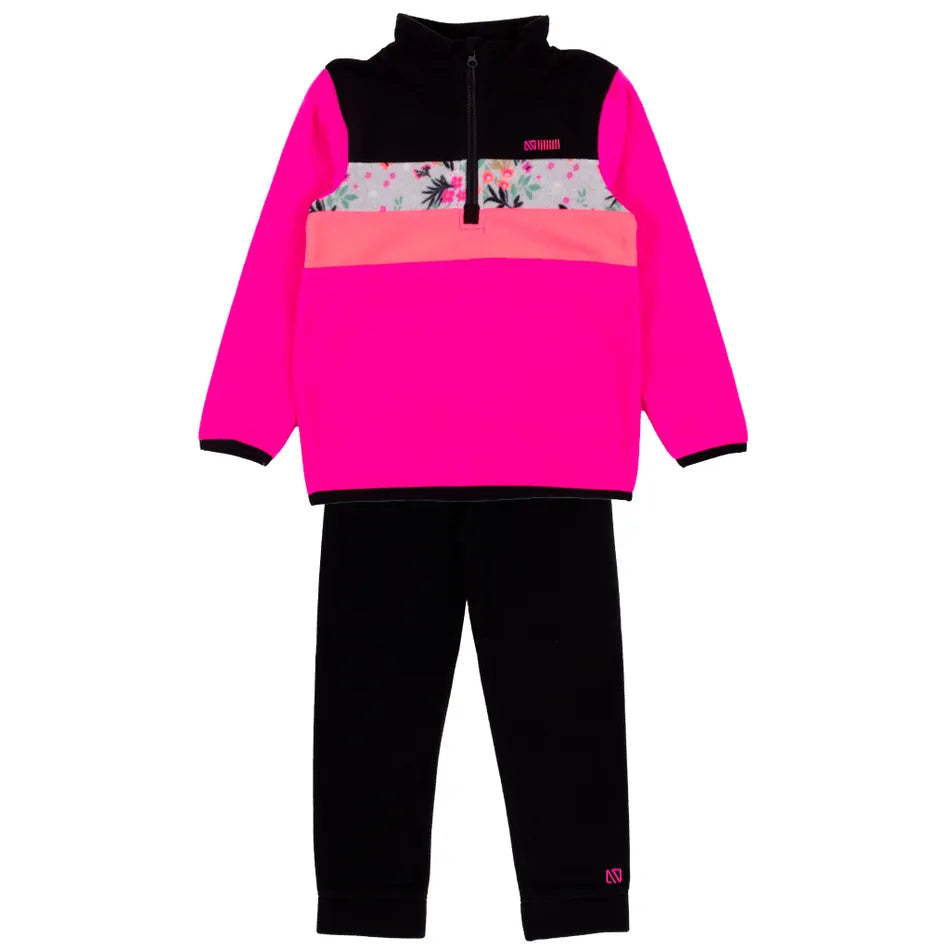 Nano - Fleece Base Layer - Colourblock Fuchsia