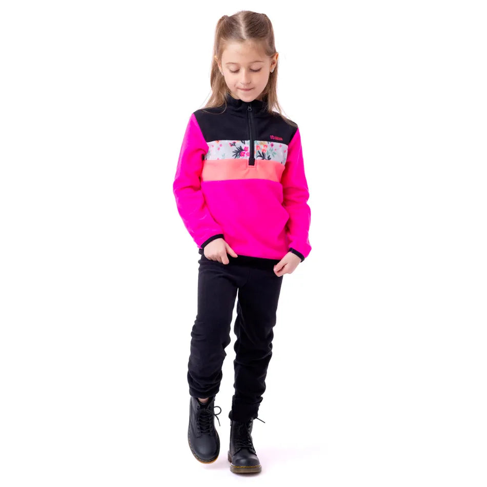 Nano - Fleece Base Layer - Colourblock Fuchsia
