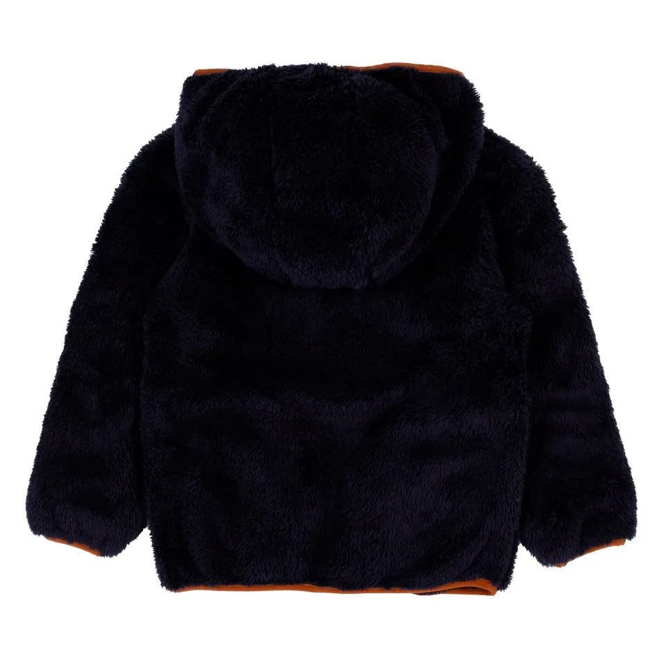 Nano - Sherpa Hooded Jacket - Navy
