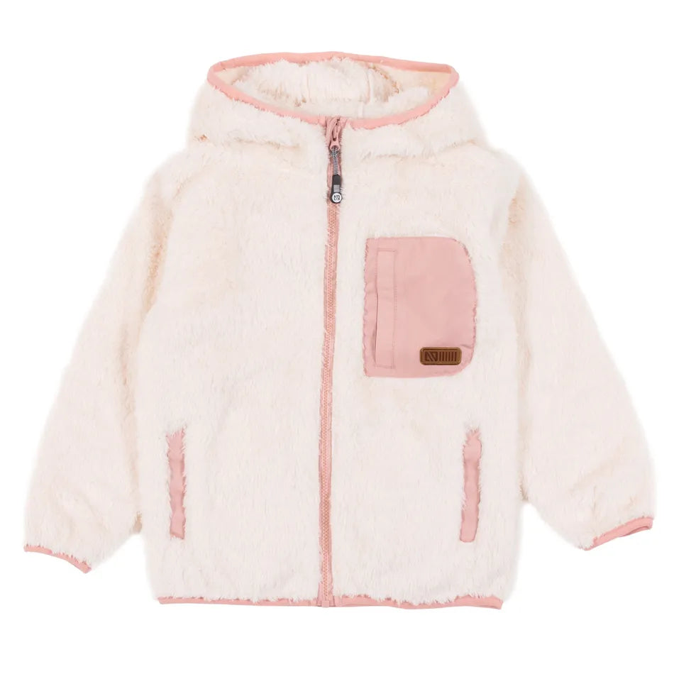 Nano -Sherpa Hooded Jacket - Ivory