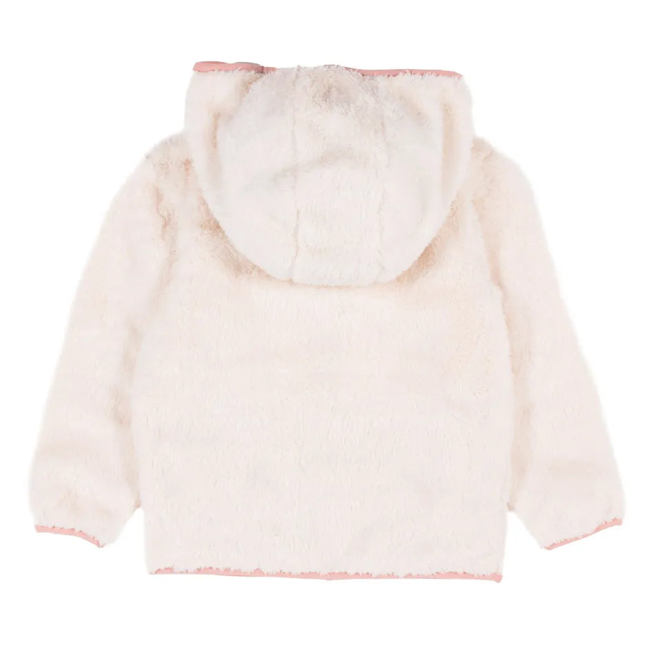 Nano -Sherpa Hooded Jacket - Ivory
