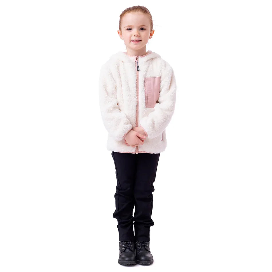 Nano -Sherpa Hooded Jacket - Ivory