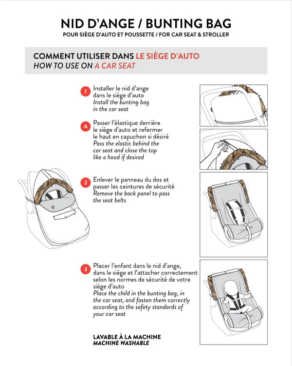 Deux Par Deux - Bunting Bag - Silver Pine