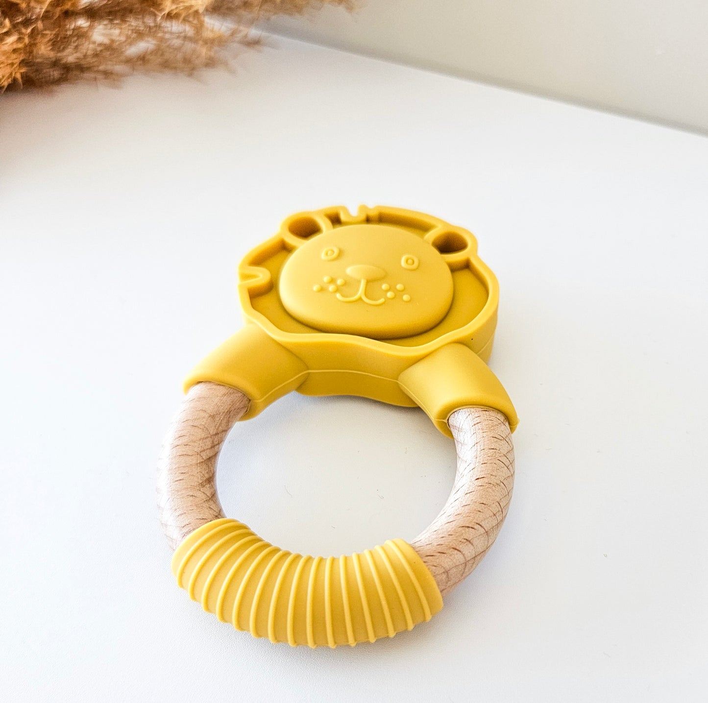 Jululu Lion Teether - Mustard