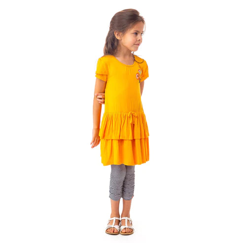 NANO - Picnic - Ruffle Dress - Yellow