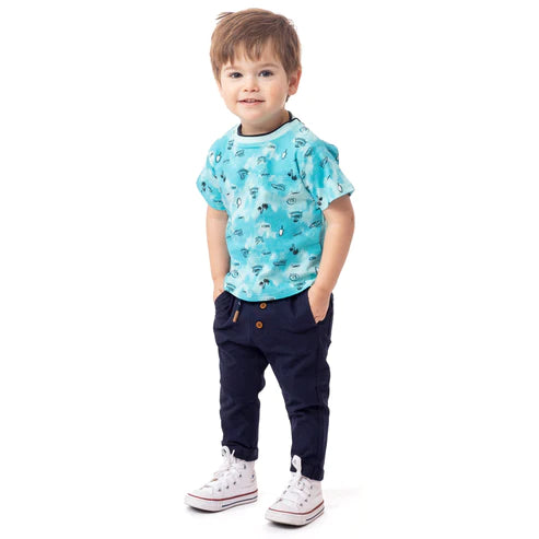 NANO - Summer - Printed T-Shirt - Turquoise