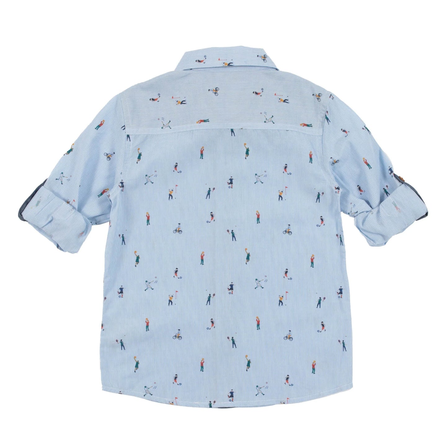 Nano - Match Day Poplin Shirt - Pale Blue