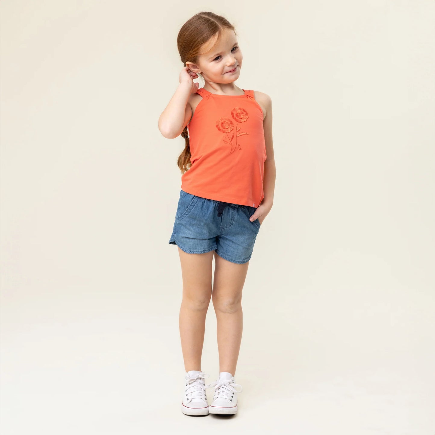 Nano - Pretty Hummingbird Tank Top - Coral