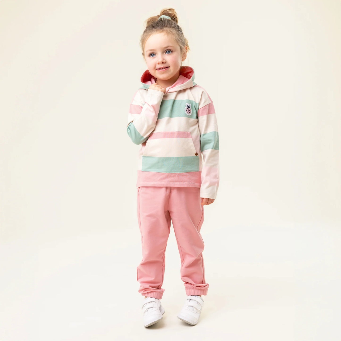 Nano - Sweet Ladybug Jogging Pants - Pale Pink