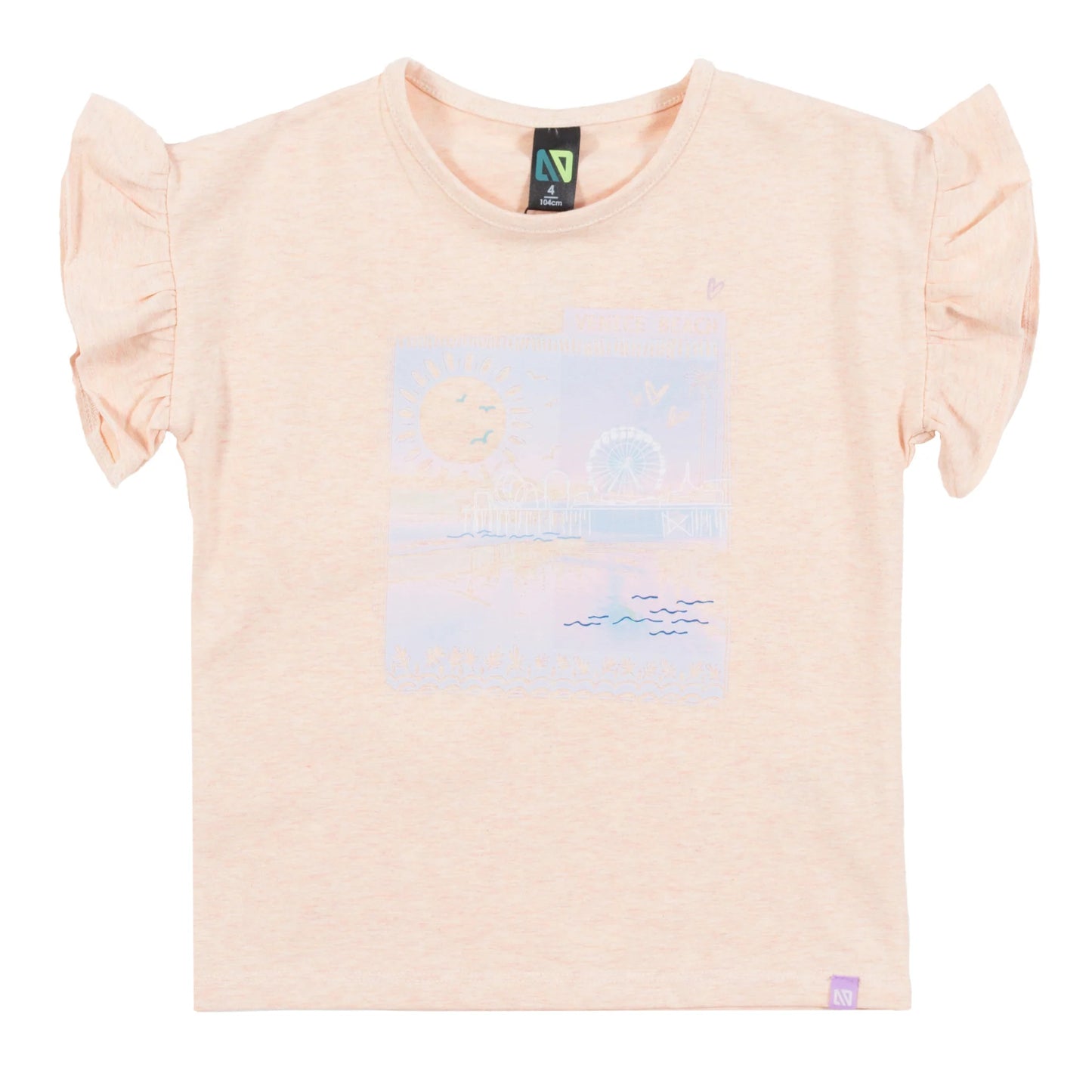 Nano - Vacation in Malibu T-Shirt - Coral