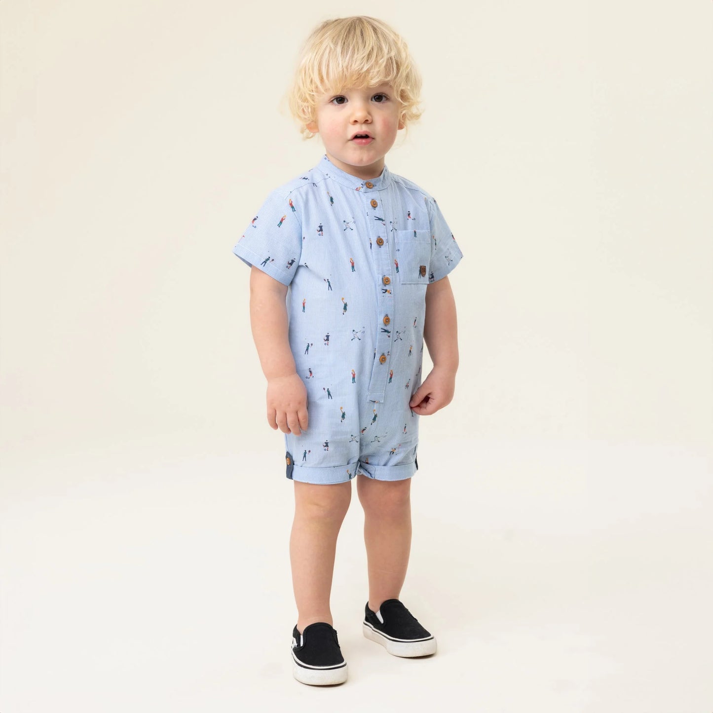 Nano - At Stake Romper - Pale Blue