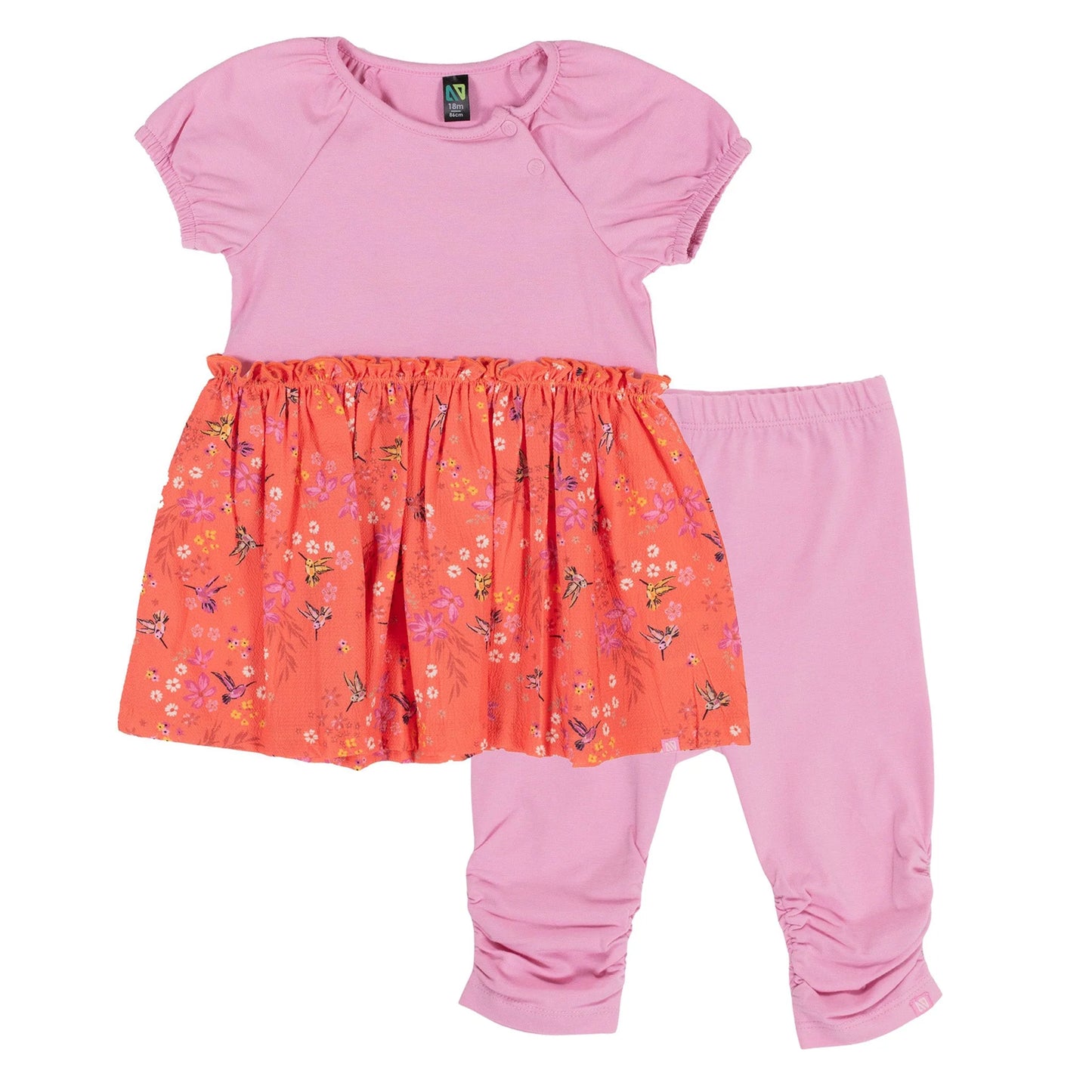 Nano - Small Miracle 2pc Dress Set - Pink
