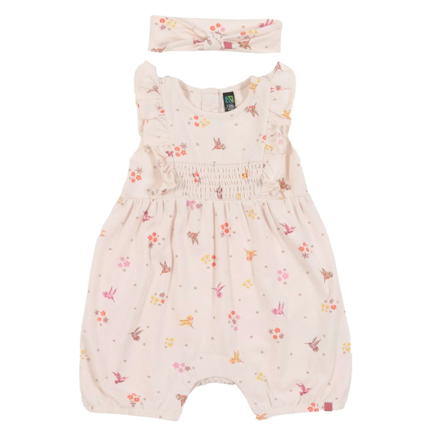 Nano - Small Miracle Romper with headband - Ivory