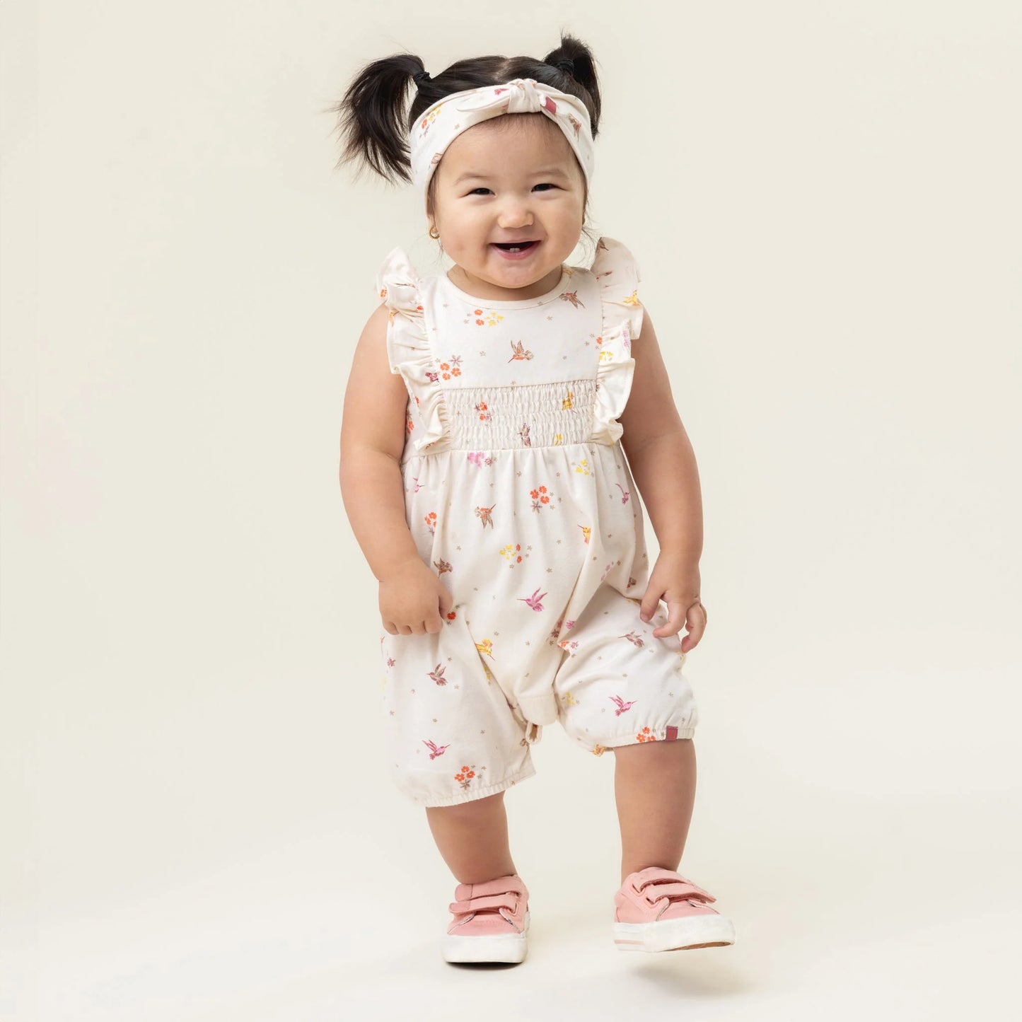 Nano - Small Miracle Romper with headband - Ivory