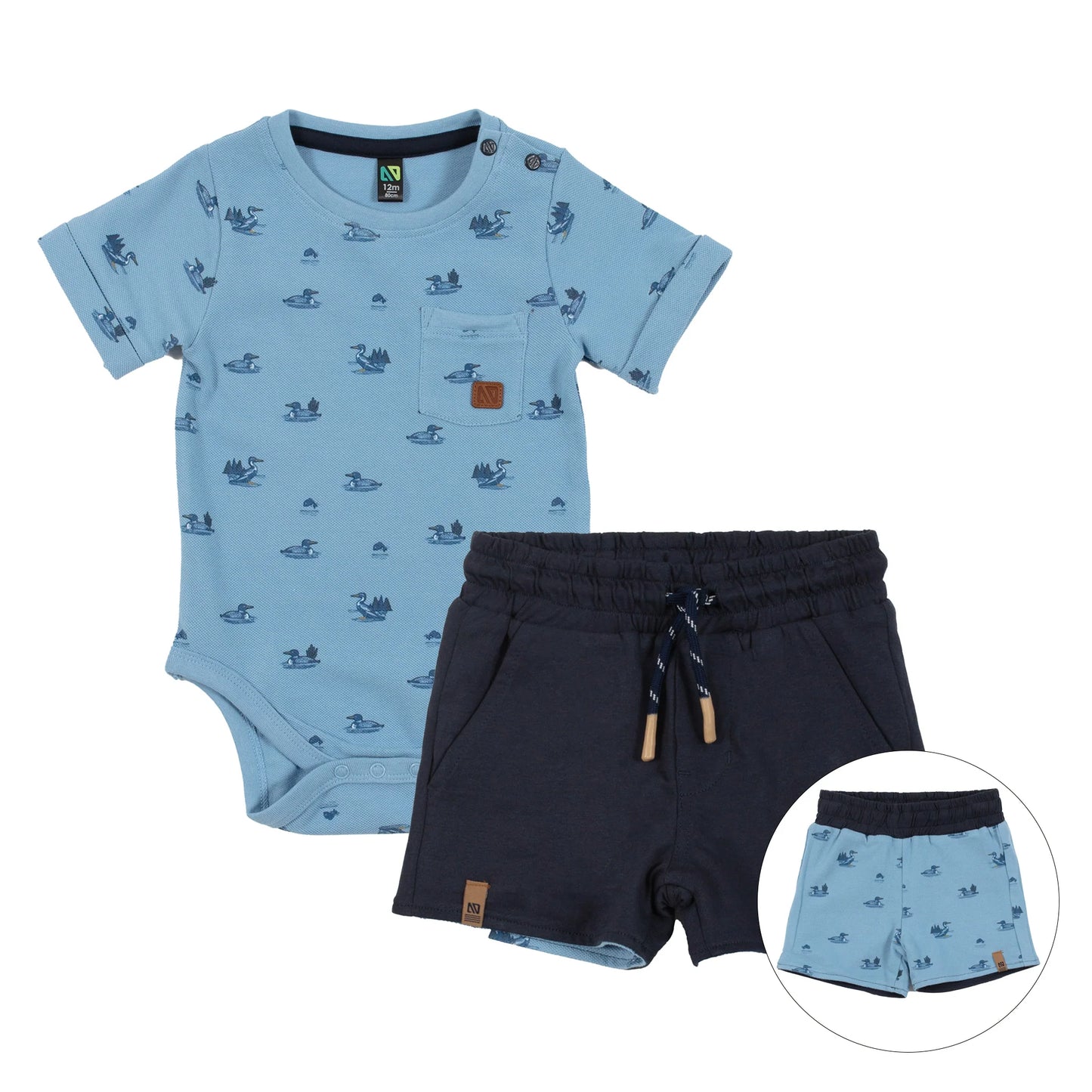 Nano - The Fresh Air Short Set - Pale Blue