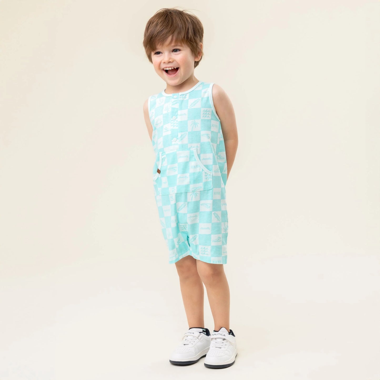 Nano - Skate Park Romper - Turquoise