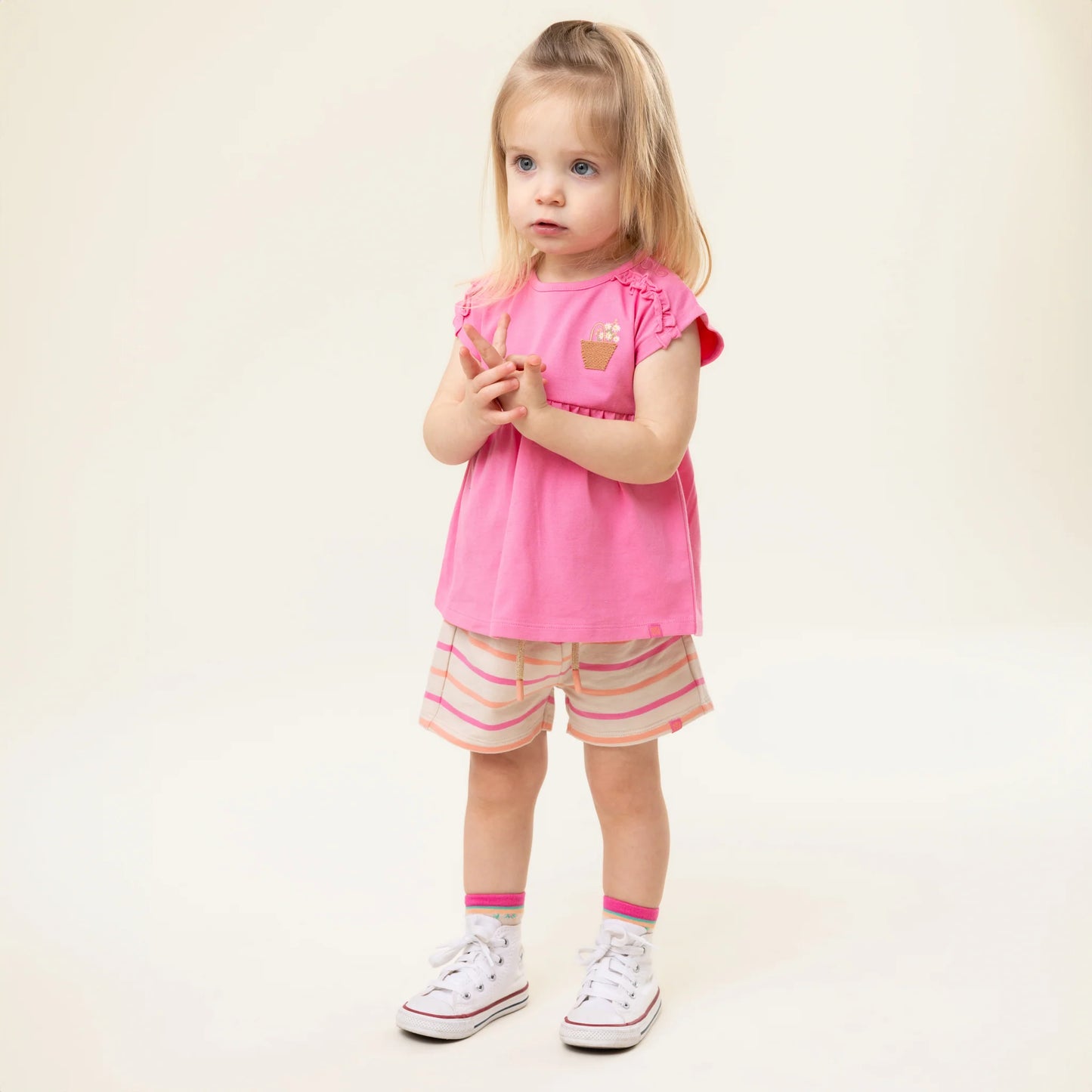 Nano - Small Flower 2pc Short Set - Pink