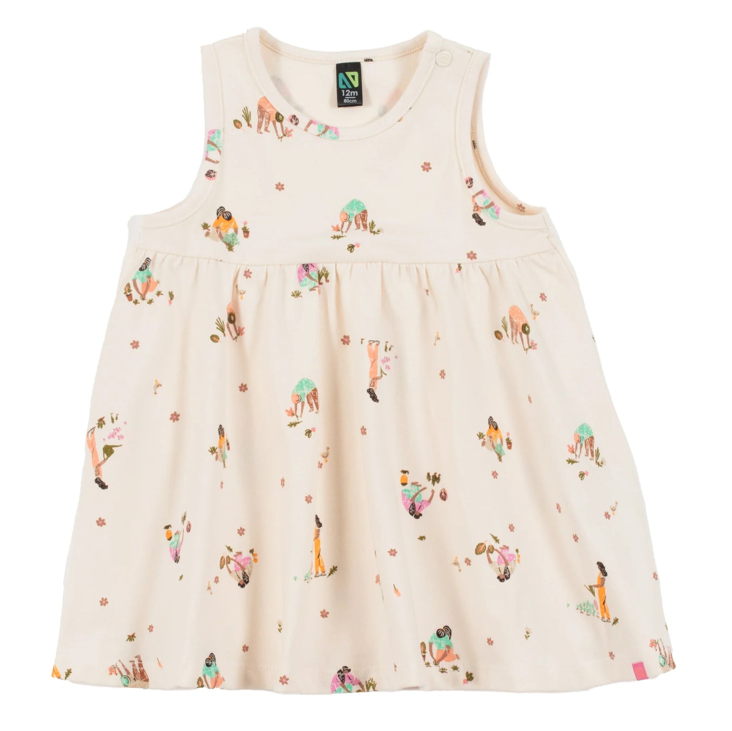 Nano - Small Flower 2pc Tunic Set - Ivory