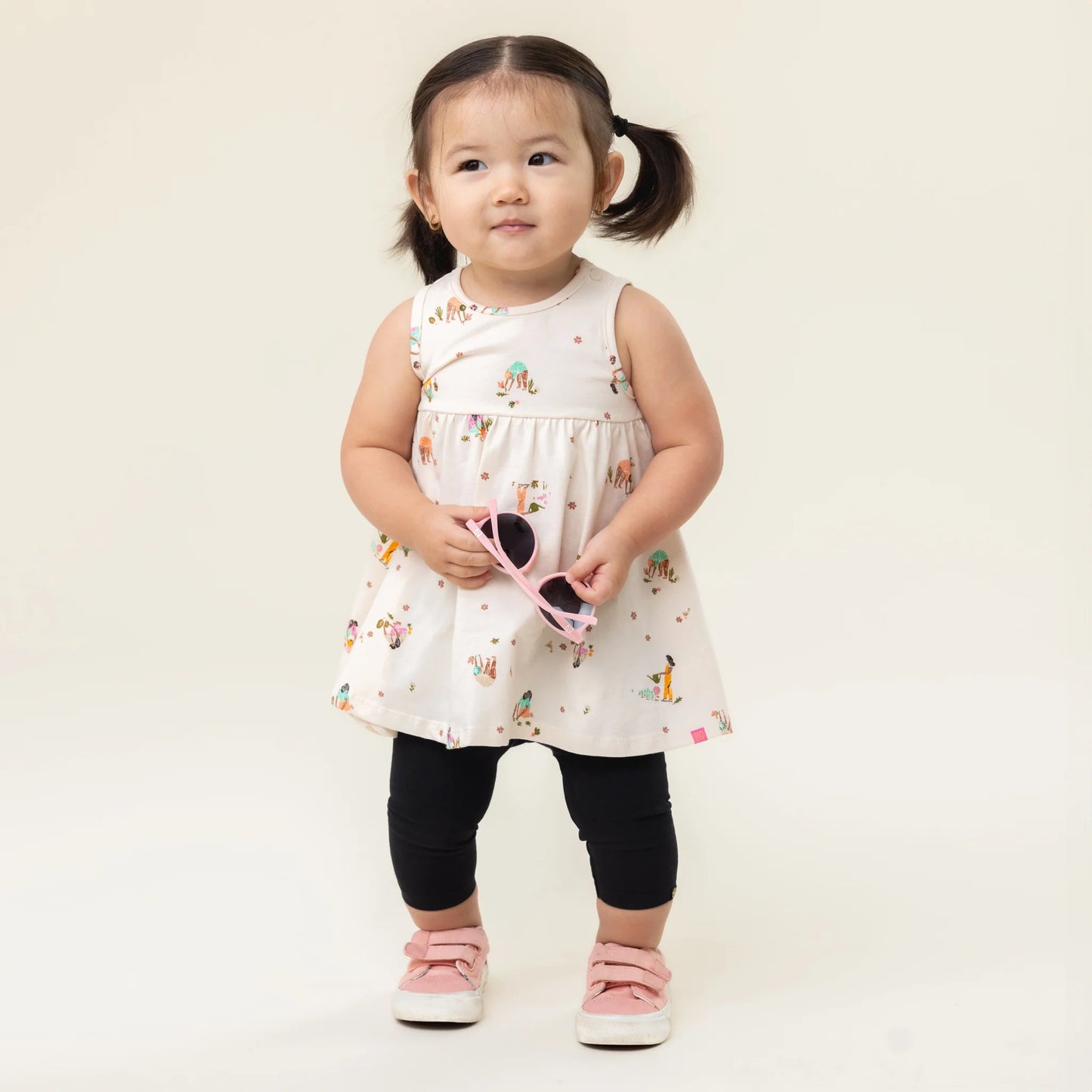 Nano - Small Flower 2pc Tunic Set - Ivory