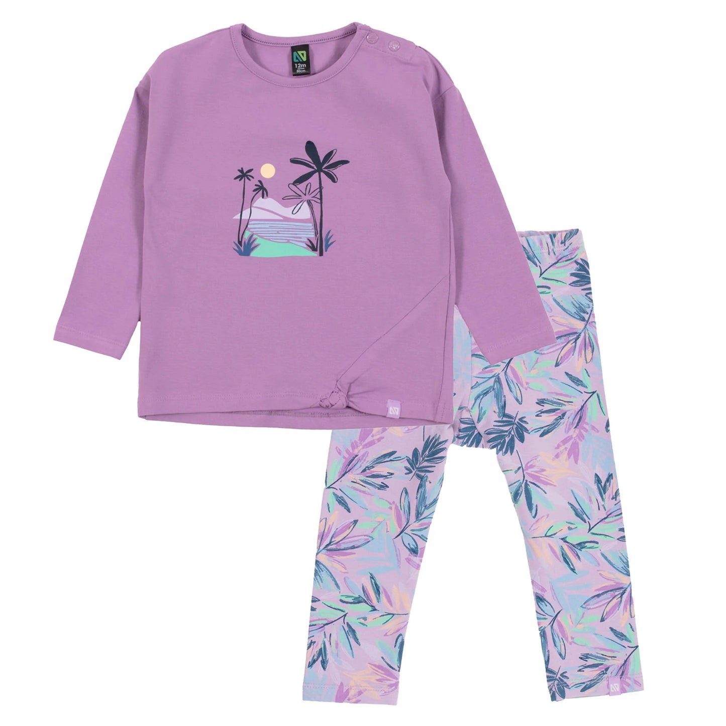 Nano - Surf The Wave Legging Set - Purple