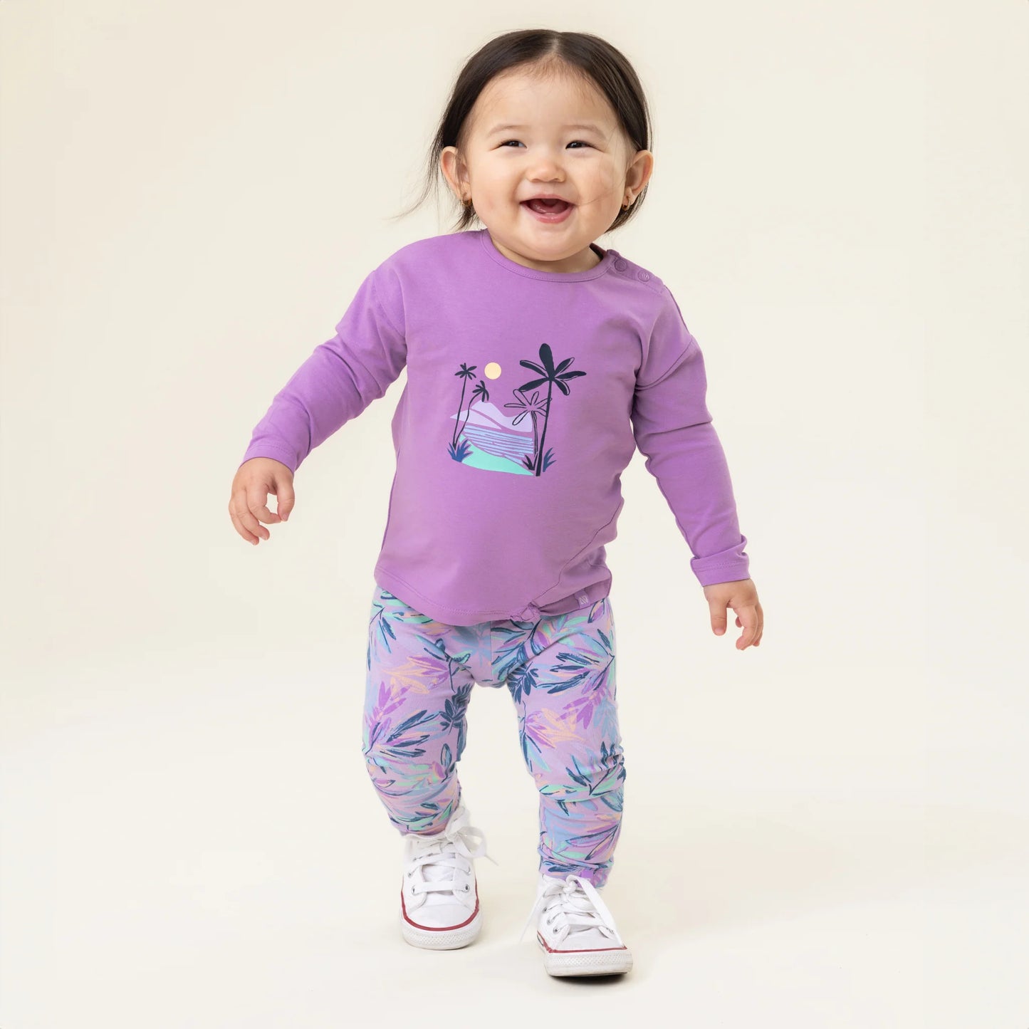 Nano - Surf The Wave Legging Set - Purple