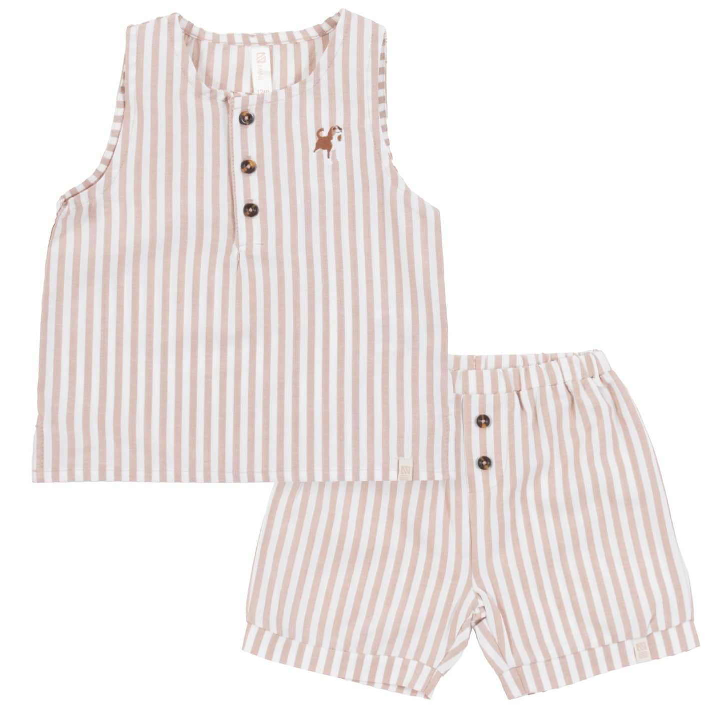 Nano - Smile Short Set - Beige