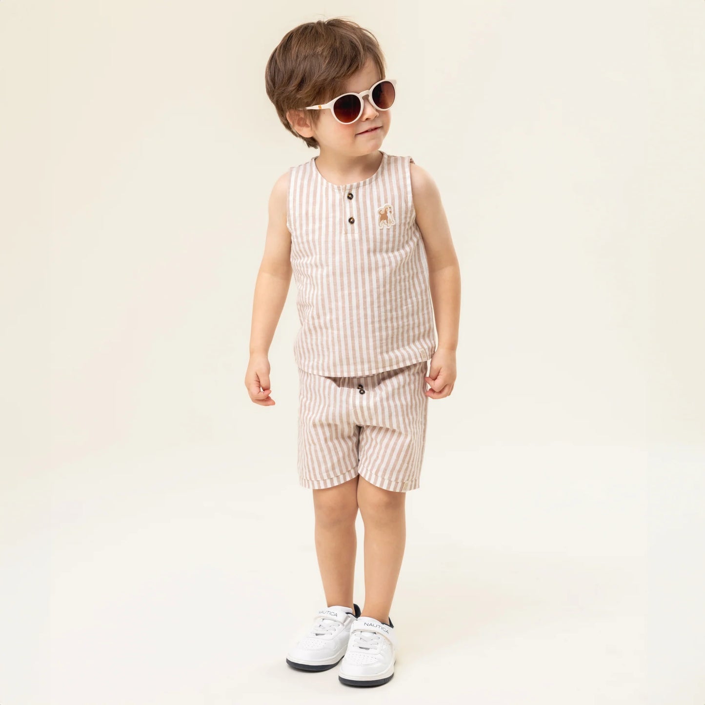 Nano - Smile Short Set - Beige