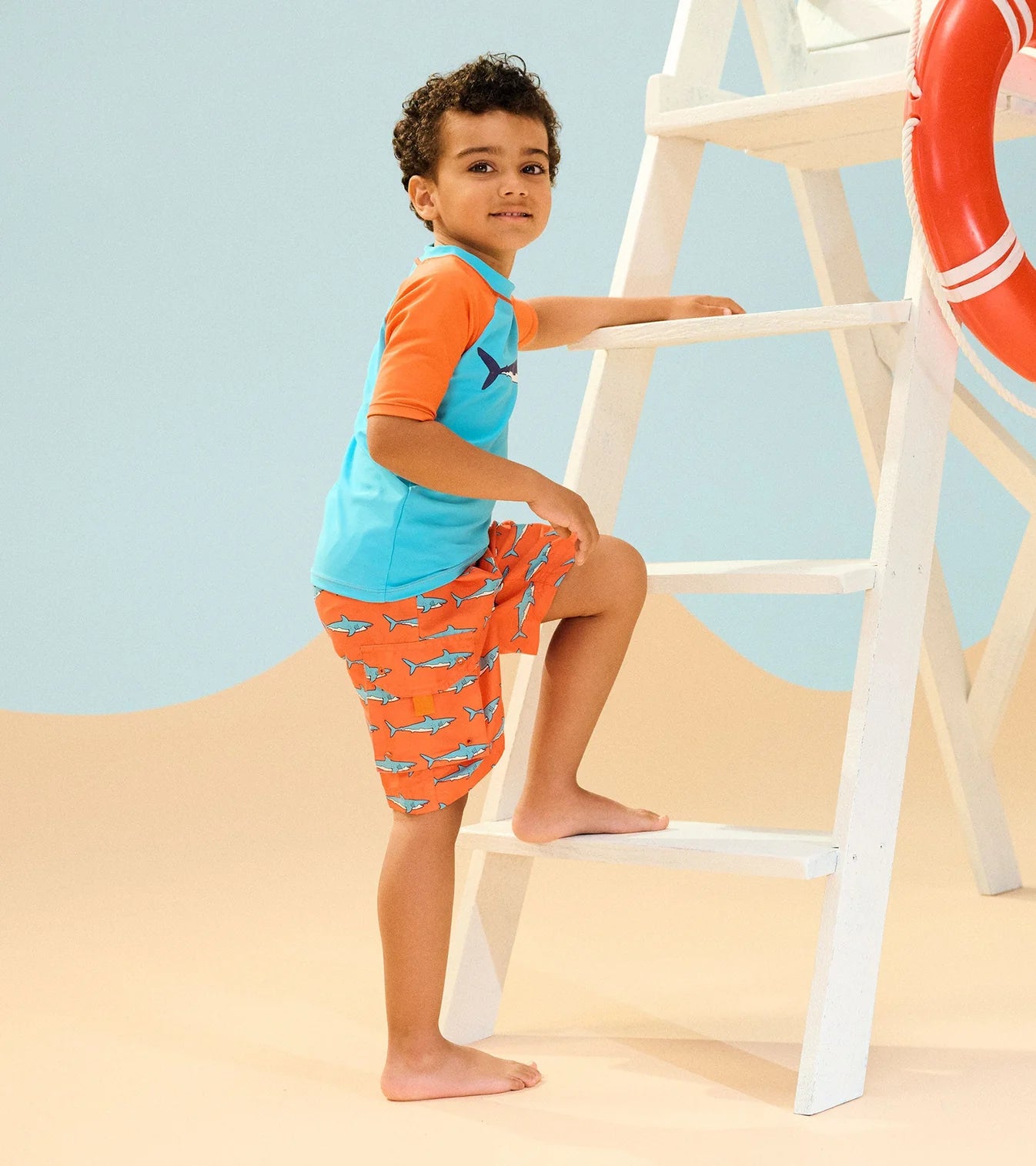 Hatley - Short Sleeve Rashguard - Sharks