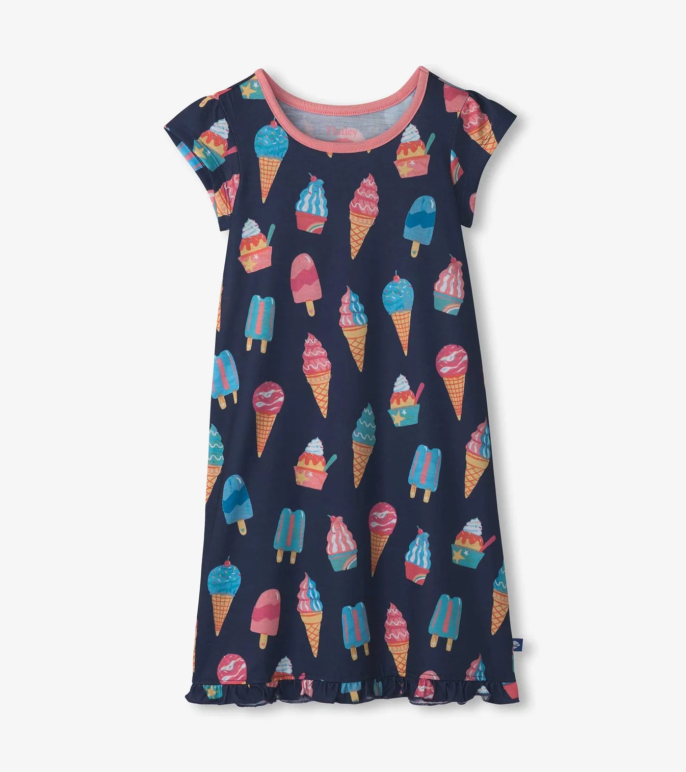 Hatley - Ruffle Hem Night Dress - Ice Cream Treats