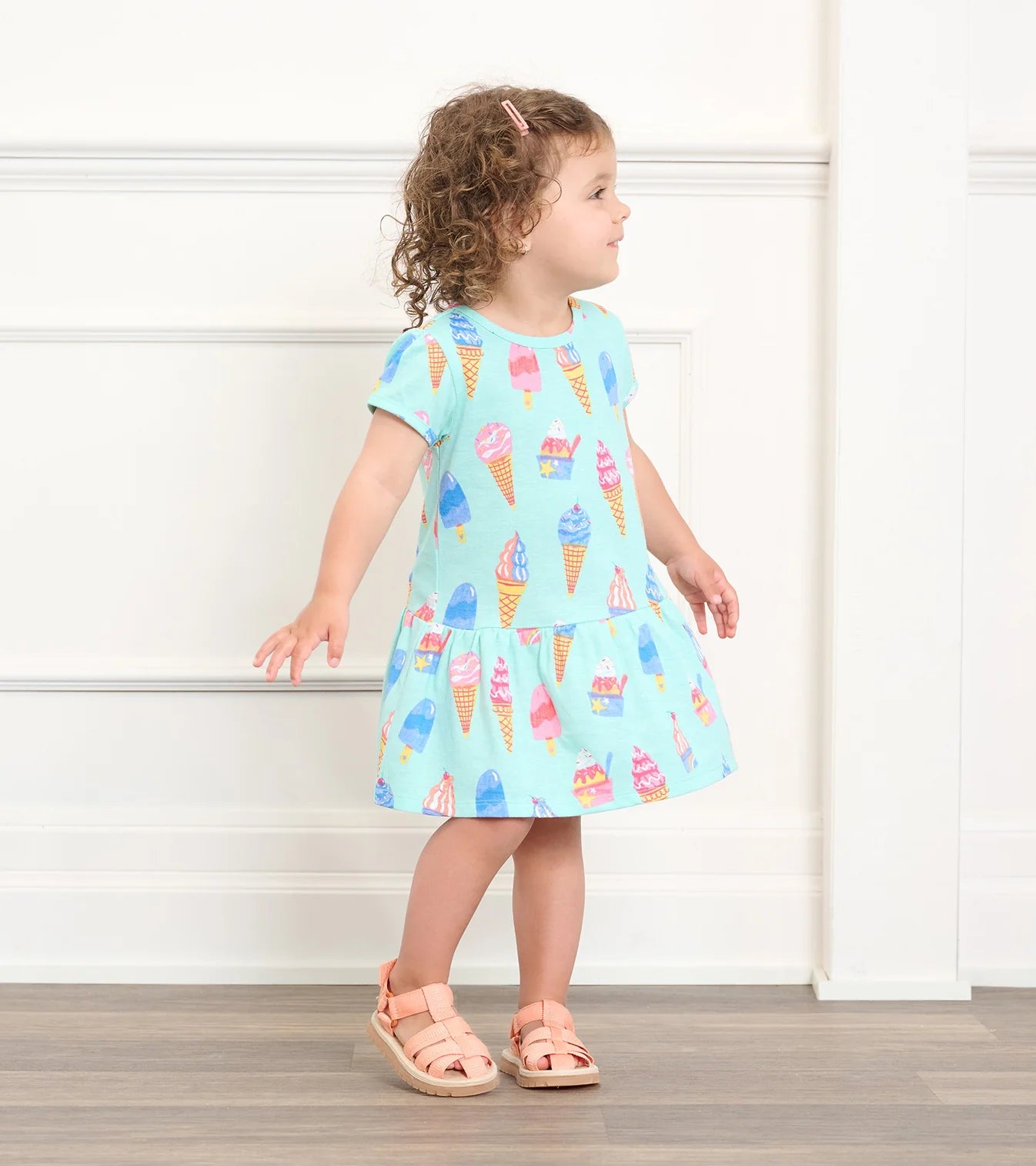 Hatley - Gathered Dress - Ice Cream Treats