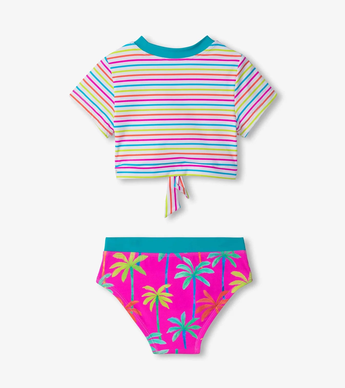 Hatley - Short Sleeve Tankini - Painted Palms