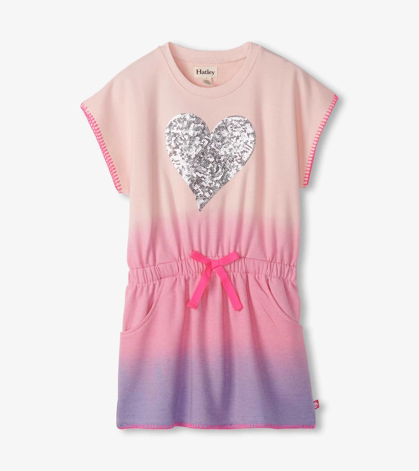 Hatley - Pull On Dress - Sequined Heart