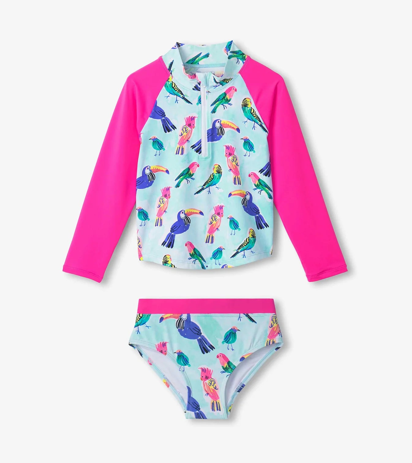 Hatley - Rashguard Swimsuit - Tropical Birds