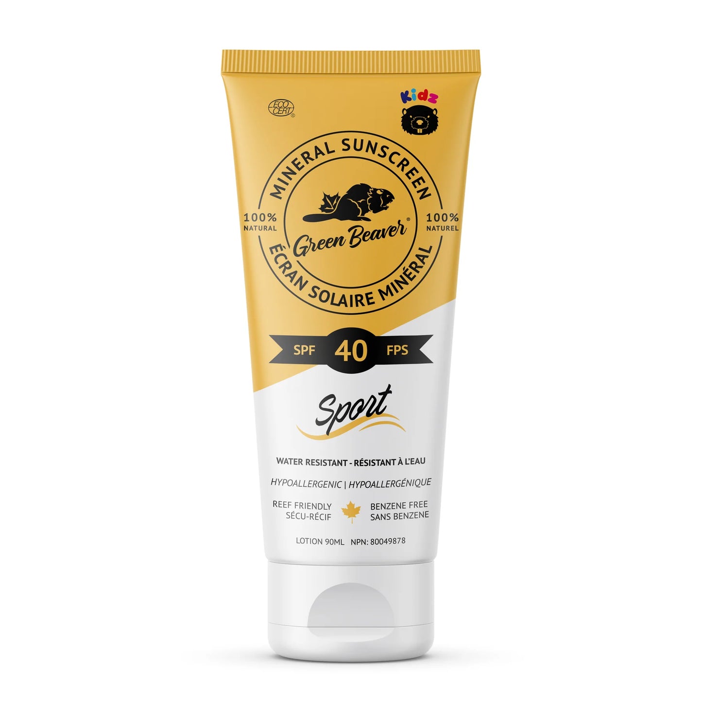 Green Beaver - Mineral Sunscreen SPF 40 Sport - Kids